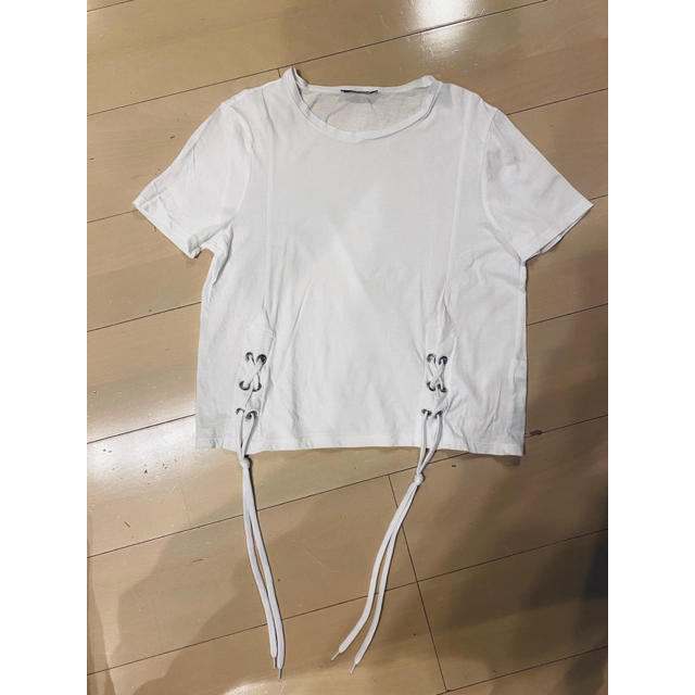 ZARA(ザラ)のzara Tシャツ トップス M レディースのトップス(Tシャツ(半袖/袖なし))の商品写真