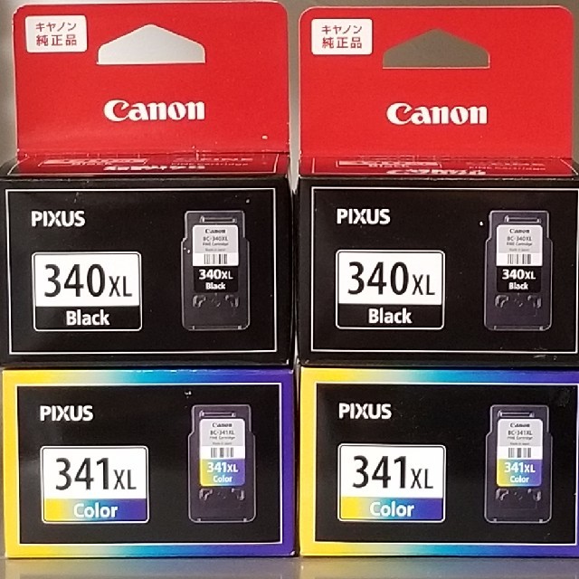 キャノン Canon 純正インク BC-340XL BC-341XL 4箱セット