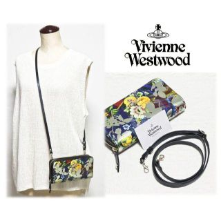 ヴィヴィアンウエストウッド(Vivienne Westwood)の新品【ヴィヴィアンウエストウッド】ショルダー付き長財布&スマホケース ゴールド(財布)