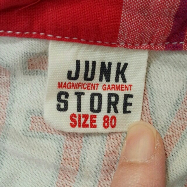 JUNK STORE(ジャンクストアー)のお値下げしての再出品☆シャツ☆ キッズ/ベビー/マタニティのベビー服(~85cm)(シャツ/カットソー)の商品写真