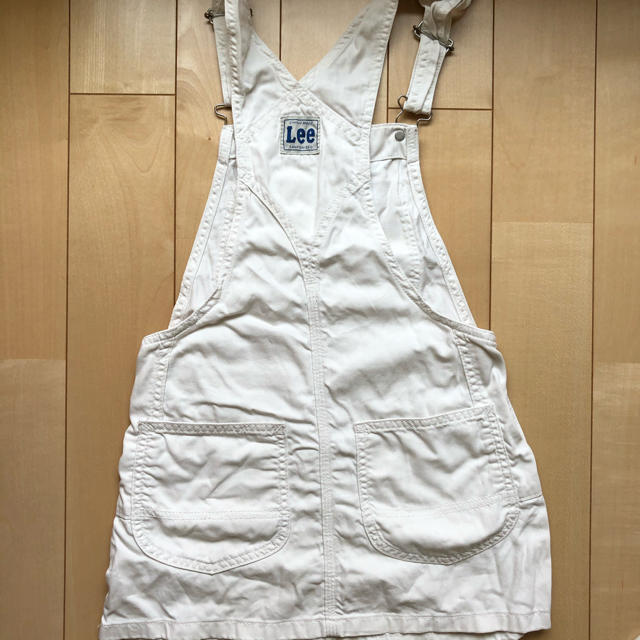 Lee(リー)のLee サロペット　白　130 キッズ/ベビー/マタニティのキッズ服女の子用(90cm~)(スカート)の商品写真