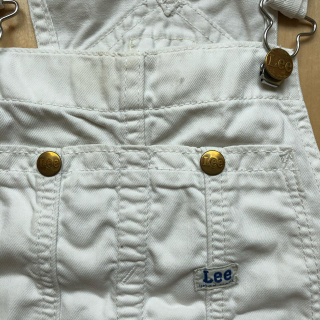 Lee(リー)のLee サロペット　白　130 キッズ/ベビー/マタニティのキッズ服女の子用(90cm~)(スカート)の商品写真