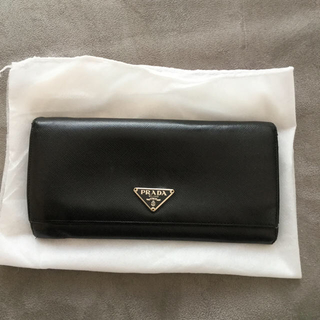 プラダ(PRADA)のPRADA ブラック長財布 中古(財布)