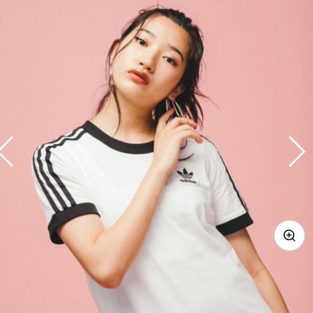 adidas(アディダス)のスリーストライプスTシャツ　adidas originals レディースのトップス(Tシャツ(半袖/袖なし))の商品写真