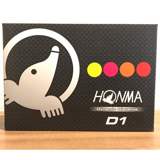 ホンマゴルフ(本間ゴルフ)の【新品】HONMA D1 ゴルフボール カラー 1ダース(その他)
