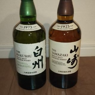 サントリー(サントリー)の【値下げ対応可】山崎 白州 700mlセット【現在 貴重】(ウイスキー)