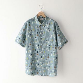 COTTON VIYELLA PRINT ROUND-BOLD SHIRT/シャ