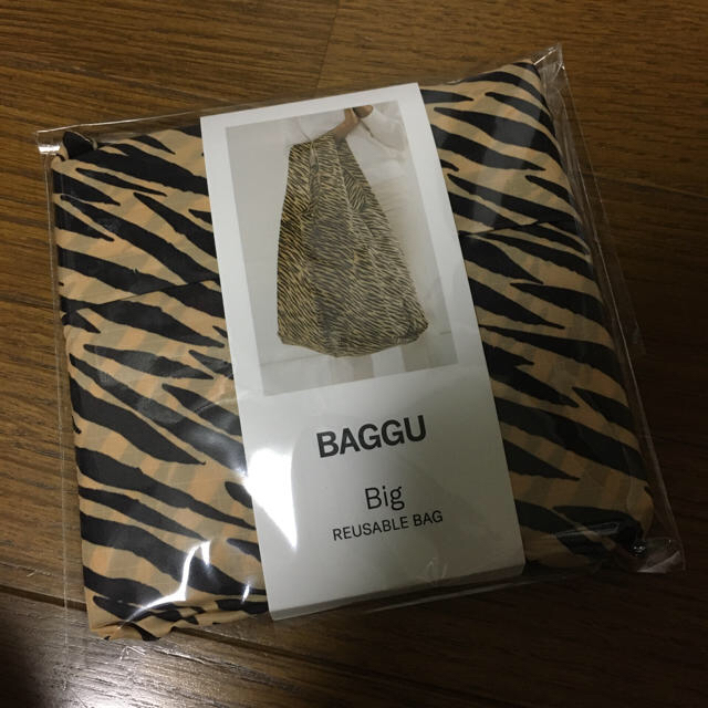 最安値　BAGGU BIG エコバッグ　タイガー　ストライプ　バック