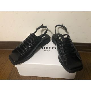 アメリヴィンテージ(Ameri VINTAGE)のameri  vintage サンダル　ブラック　Mサイズ(サンダル)