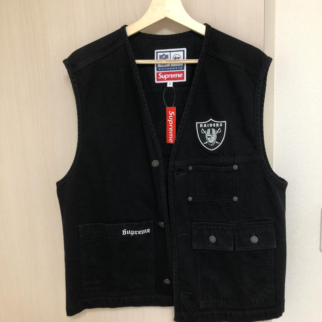 Supreme(シュプリーム)のSupreme × NFL Raiders × '47 Denim Vest S メンズのトップス(ベスト)の商品写真