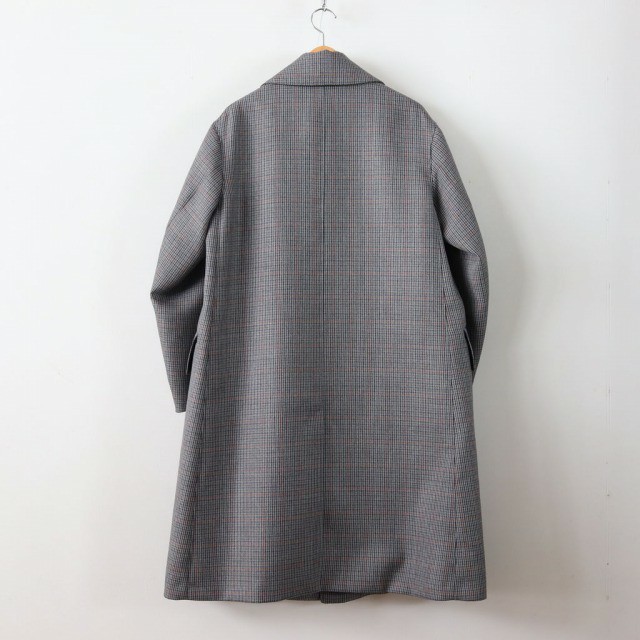 COMOLI(コモリ)の新品 AURALEE DOUBLE FACE CHECK LONG COAT メンズのジャケット/アウター(ステンカラーコート)の商品写真