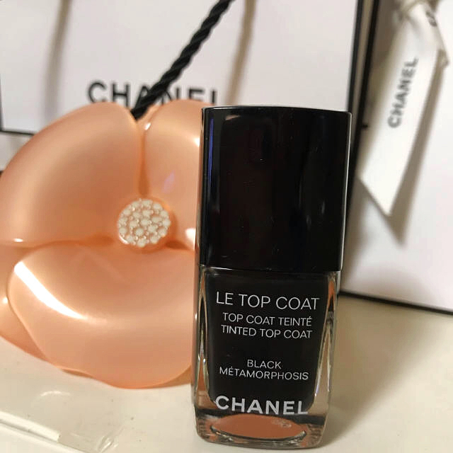 CHANEL(シャネル)の未使用✨シャネル　ネイルトップコート　ブラック コスメ/美容のネイル(ネイルトップコート/ベースコート)の商品写真