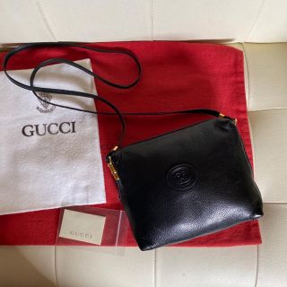 グッチ(Gucci)の貴重　極美品　付属品　GUCCI オールド　グッチ　ショルダー　バッグ　黒(ショルダーバッグ)