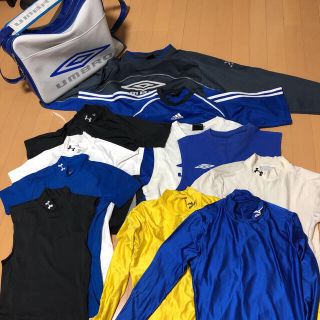 アンダーアーマー(UNDER ARMOUR)のサッカー ユニフォーム インナーセット エナメルバッグ付き【全12点‼︎】(ウェア)