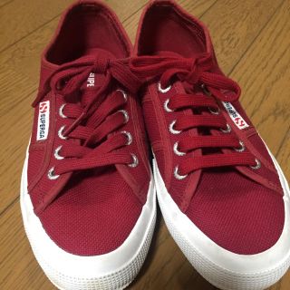 スペルガ(SUPERGA)のSUPERGA スペルガ size36  23㎝  エンジ赤(スニーカー)