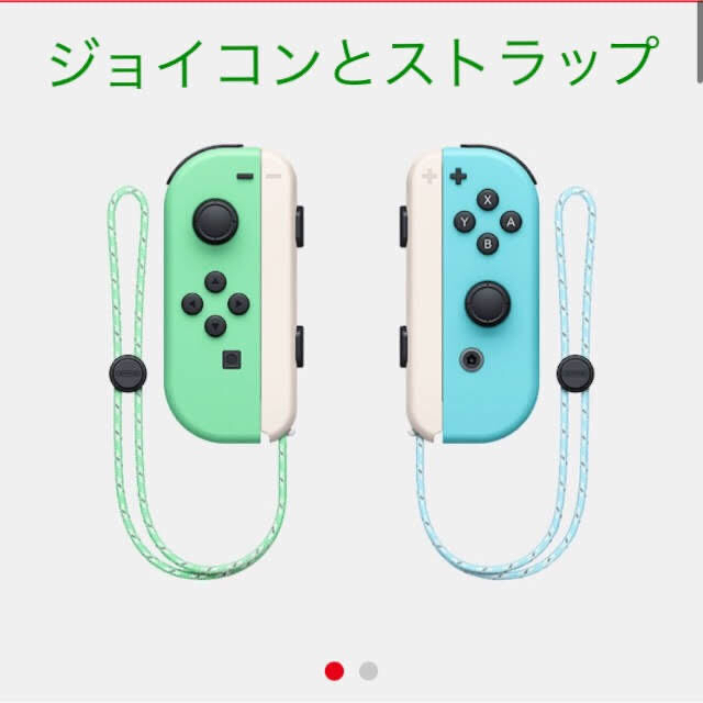 Nintendo Switch(ニンテンドースイッチ)のJoy-Con あつまれどうぶつの森 ジョイコン エンタメ/ホビーのゲームソフト/ゲーム機本体(家庭用ゲーム機本体)の商品写真