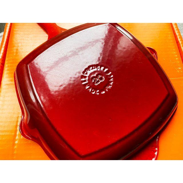 LE CREUSET(ルクルーゼ)の【中古品】LE CREUSET スキレットグリルパン インテリア/住まい/日用品のキッチン/食器(鍋/フライパン)の商品写真