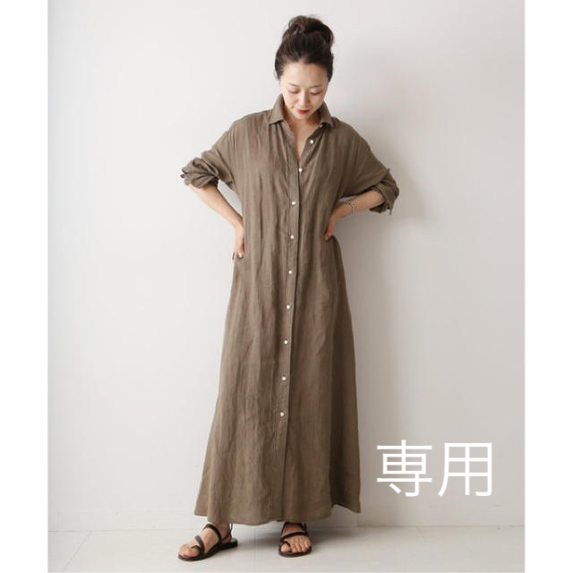 Linen Flared ワンピースなし生地の厚さ