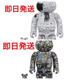 メディコムトイ(MEDICOM TOY)のBE@RBRICK JEAN-MICHEL バスキア & ジャクソン ポロック (その他)