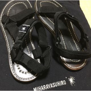 ミハラヤスヒロ(MIHARAYASUHIRO)のミハラヤスヒロ レザーサンダル　25cm　清春愛用(サンダル)