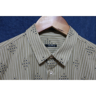 ミュウミュウ(miumiu)の【MIU MIU】Strech Cloth Stripe Shirts(シャツ)