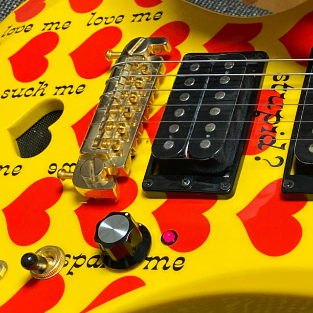 Fernandes - フェルナンデス イエローハートJr. hideモデル ミニギター
