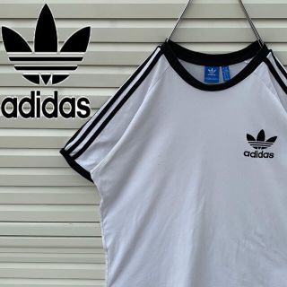 アディダス(adidas)のなーこさん 専用 アディダス Ｔシャツ サイドライン 90s レアデザイン (Tシャツ/カットソー(半袖/袖なし))