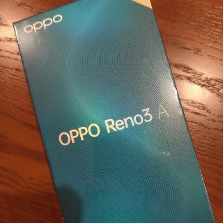 アンドロイド(ANDROID)のOPPO Reno3 A ブラック  128GB　SIMフリー(スマートフォン本体)