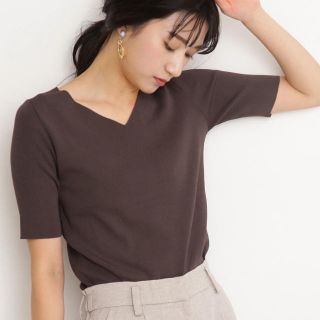 エヌナチュラルビューティーベーシック(N.Natural beauty basic)のエヌ　ナチュラルビューティーベーシック　総針Vネックニット(ニット/セーター)