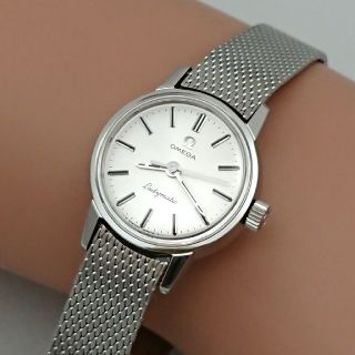 オメガ(OMEGA)のOH済 1968年製 オメガ レディマティック シーマスター 純正ブレス付き(腕時計)