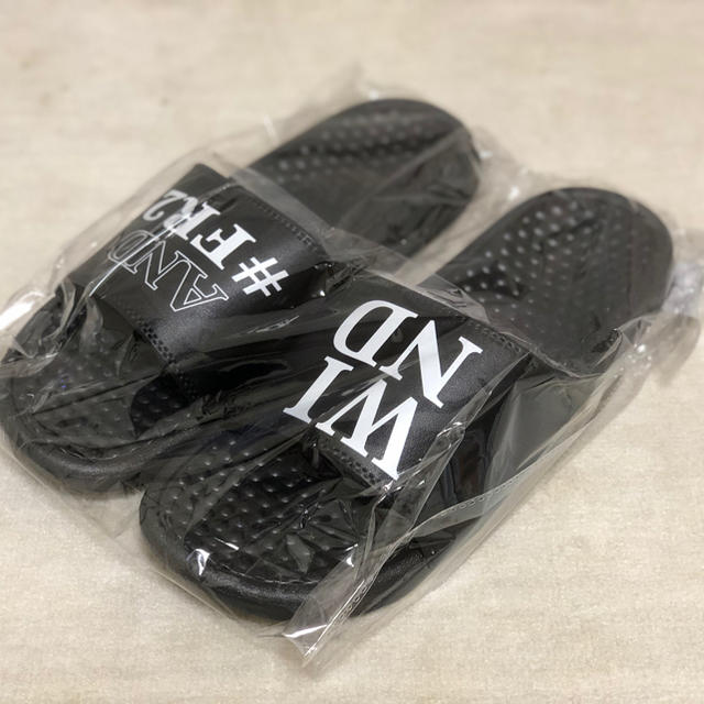 WIND AND SEA × FR2 SHOWER SANDAL BLACK