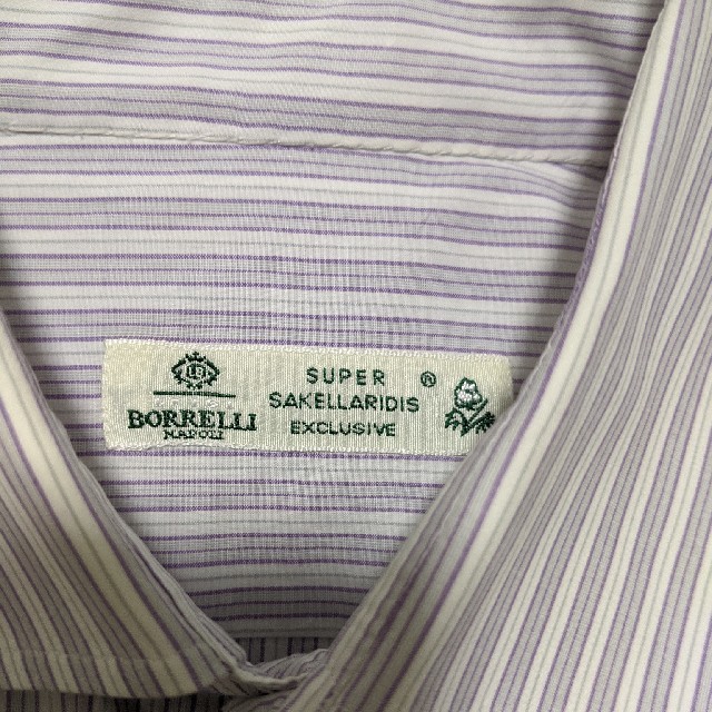 LUIGI BORRELLI(ルイジボレッリ)のルイジボレッリ　LUIGI BORRELLI　ドレスシャツ　シャツ　ナポリシャツ メンズのトップス(シャツ)の商品写真
