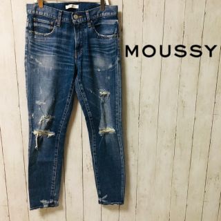 マウジー(moussy)のmoussy（マウジー）ダメージデニムジーンズ(デニム/ジーンズ)