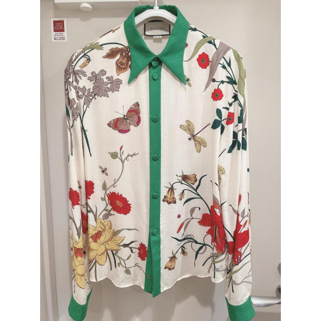 最大45%OFFクーポン GUCCI メンズ フローラ 花柄 シャツ