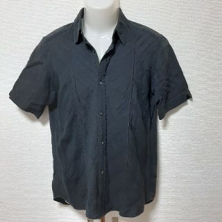 アバハウス(ABAHOUSE)のABAHOUSE アバハウス シャツ　黒　半袖(シャツ)