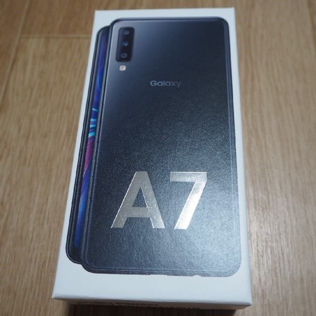 【新品未開封】Galaxy A7 BLACK 本体 SIMフリースマホ/家電/カメラ