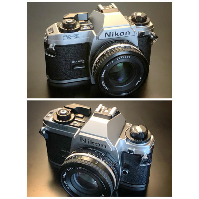 Nikon(ニコン)のNikon FG-20/NIKKOR 50mm f1.8 動作品 スマホ/家電/カメラのカメラ(フィルムカメラ)の商品写真