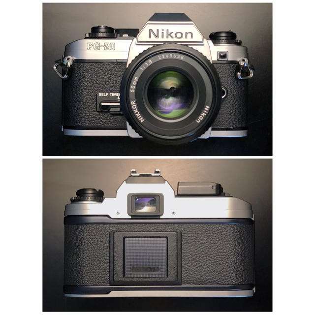 Nikon(ニコン)のNikon FG-20/NIKKOR 50mm f1.8 動作品 スマホ/家電/カメラのカメラ(フィルムカメラ)の商品写真