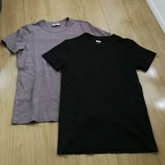 UNIQLO(ユニクロ)の☆ねお様 専用☆【UNIQLO U】Tシャツ 2枚組 レディースのトップス(Tシャツ(半袖/袖なし))の商品写真