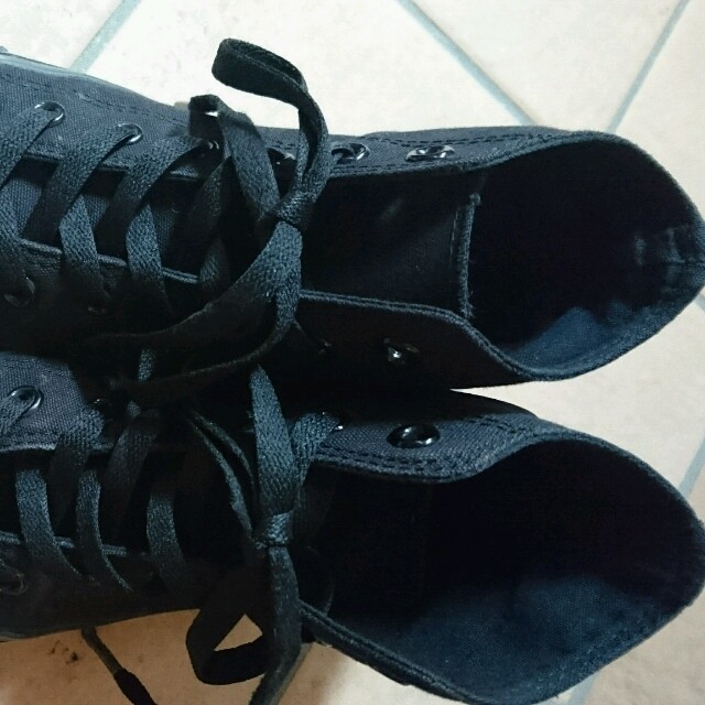 CONVERSE(コンバース)のコンバース 黒 ハイカット レディースの靴/シューズ(スニーカー)の商品写真