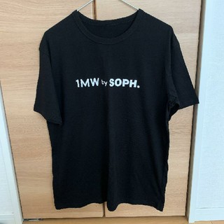 ジーユー(GU)のL黒 Tシャツ　GU SOPH. ソフ　1MW by  ルームウェア　コラボ　(Tシャツ/カットソー(半袖/袖なし))