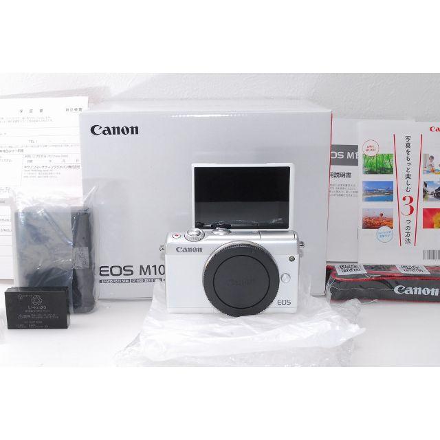 新品未使用 Canon EOS M100 キヤノン ミラーレス一眼カメラ ボディ¥48420状態