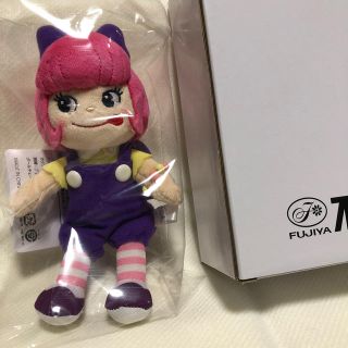 フジヤ(不二家)のペコラちゃん　不二家　ペコちゃん　人形　キーホルダー　ぬいぐるみ(キャラクターグッズ)