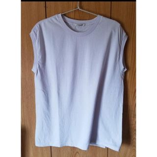 イエナ(IENA)のlitmie様専用☆AURALEE オーラリーノースリーブカットソーパープル1(Tシャツ(半袖/袖なし))