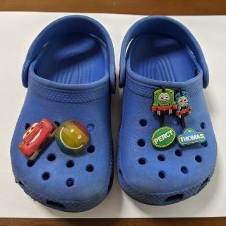 クロックス(crocs)の13cm クロックス ブルー CROCS サイズ 6-7(サンダル)