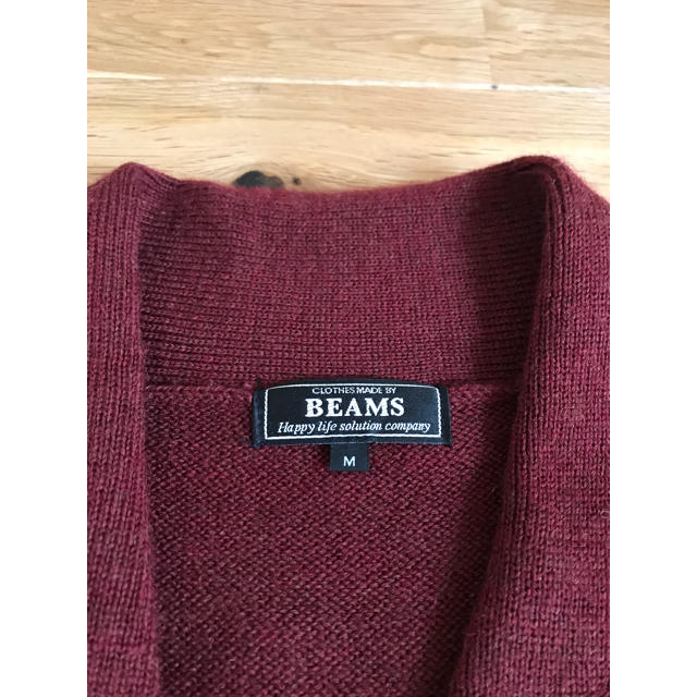 BEAMS(ビームス)の【値下げ】BEAMS ビームス　ニット　ウール　カーディガン メンズのトップス(カーディガン)の商品写真