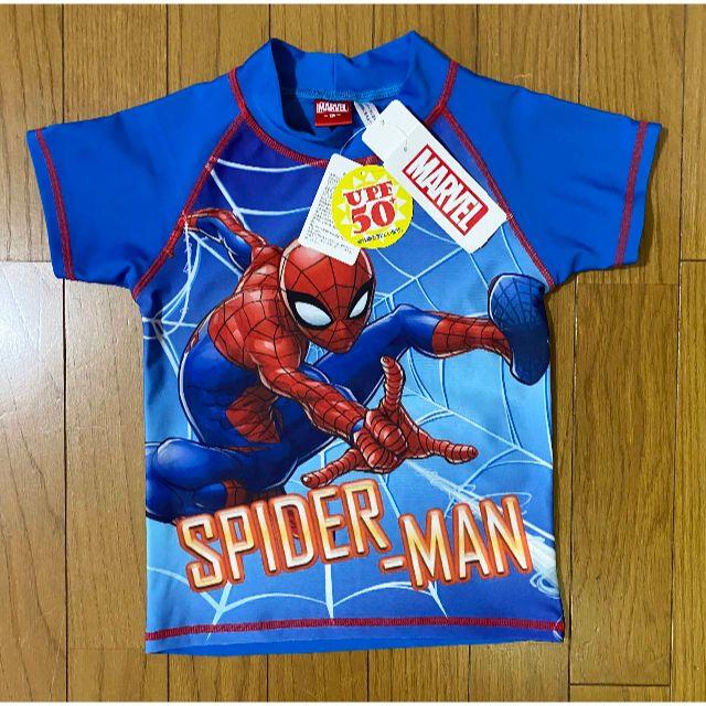 MARVEL(マーベル)の新品 100cm ★ スパイダーマン 水着 ラッシュガード セット キッズ/ベビー/マタニティのキッズ服男の子用(90cm~)(水着)の商品写真