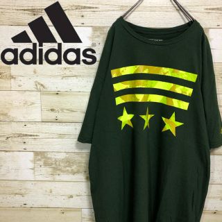 アディダス(adidas)のアディダス(adidas)☆プリントTシャツ グリーン(Tシャツ/カットソー(半袖/袖なし))