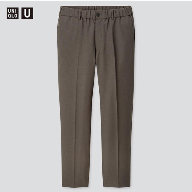 UNIQLO(ユニクロ)のユニクロU ワイドフィットテーパードパンツ　M ダークグレー メンズのパンツ(スラックス)の商品写真