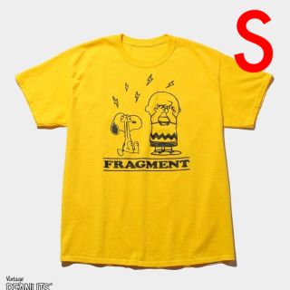 フラグメント(FRAGMENT)の【黄色 Sサイズ】FRAGMENT PEANUTS Tシャツ フラグメント(Tシャツ/カットソー(半袖/袖なし))